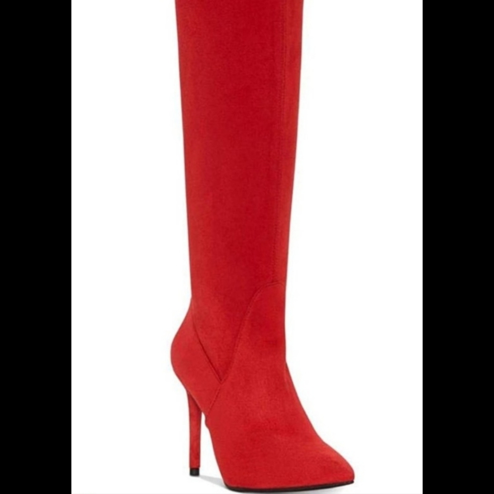 Jessica Simpson Womens Livelle Stretch Stiletto Thigh-High Boots